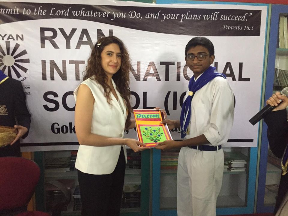 Interaction with Celebrity Nutritionist Miss.Pooja Makhija - Ryan International School, Goregaon East
